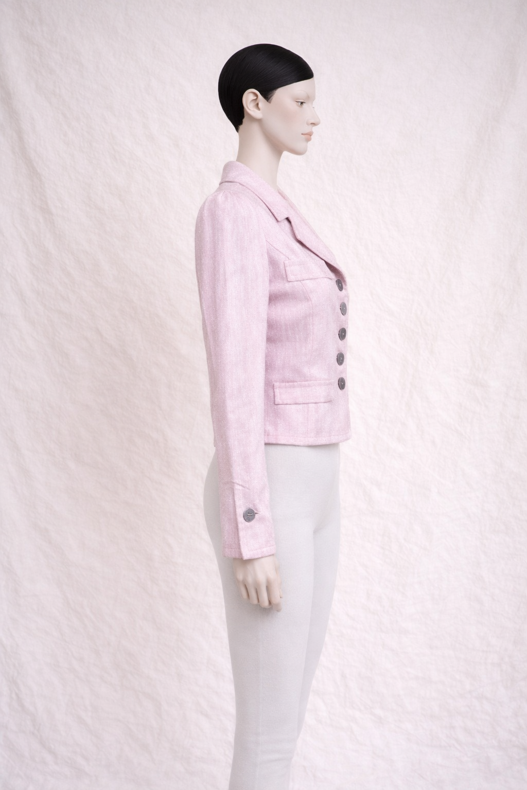 Blazer en lin rose Nina Ricci vintage