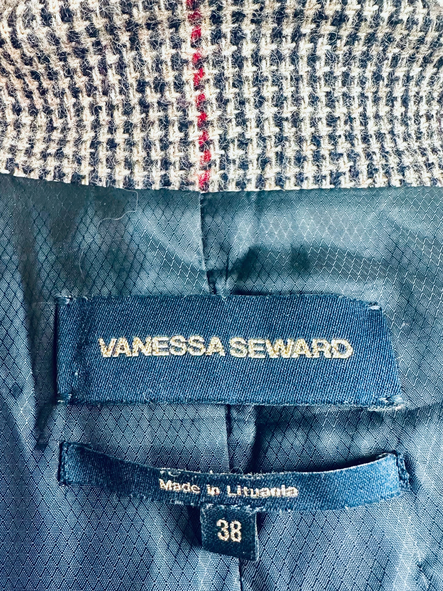 Manteau Vanessa Seward authentique en laine tweed