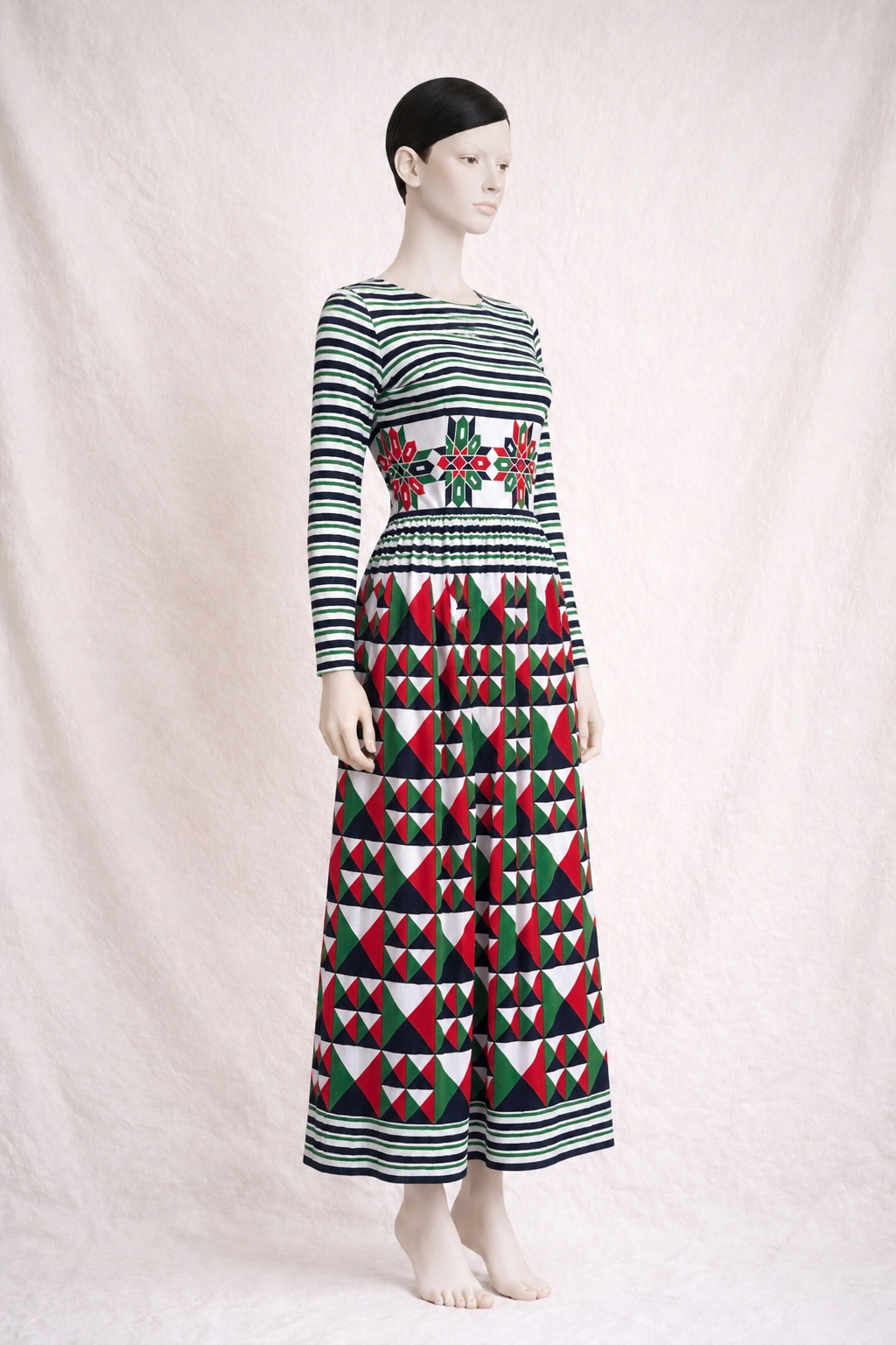 Robe longue authentique Lanvin Boutique vintage circa 70