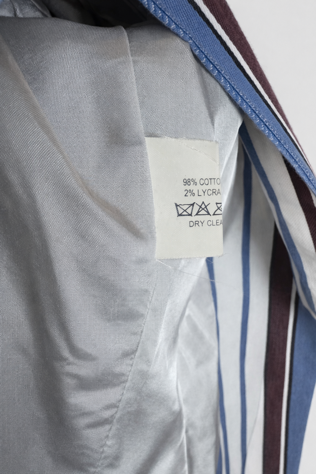 Blazer en coton Mugler à rayures vintage authentique