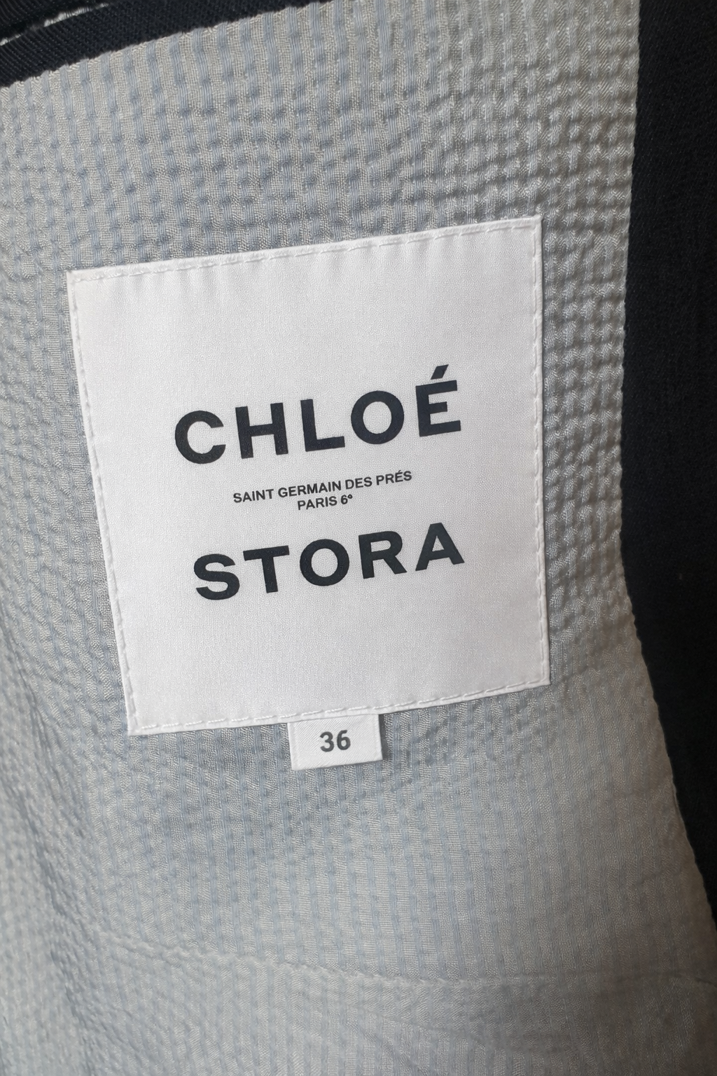 Blazer long bleu marine Chloé Stora neuf