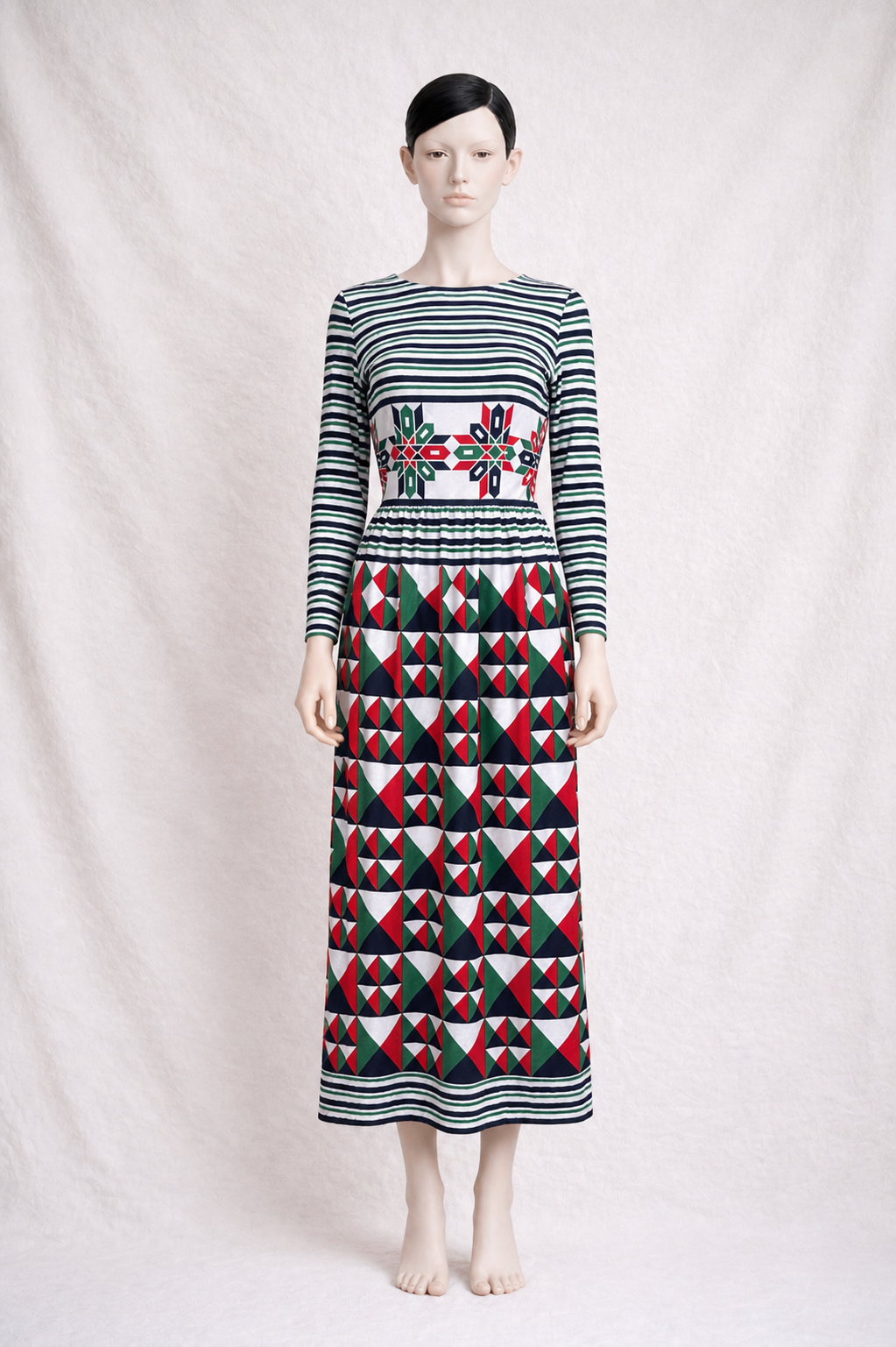 Robe longue authentique Lanvin Boutique vintage circa 70