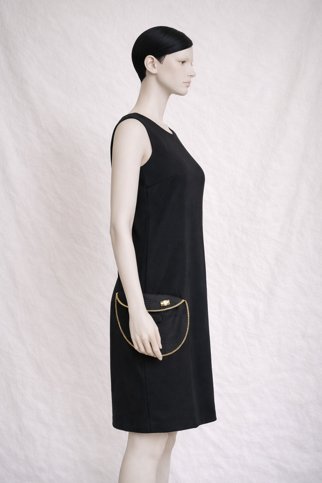 Robe noir avec zip doré Roberto Cavalli