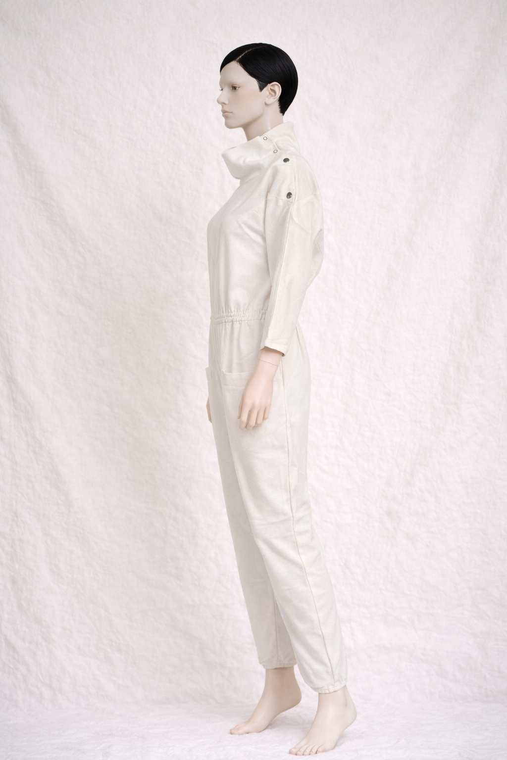 Combinaison futuriste vintage Courrèges Paris en laine circa années 1970