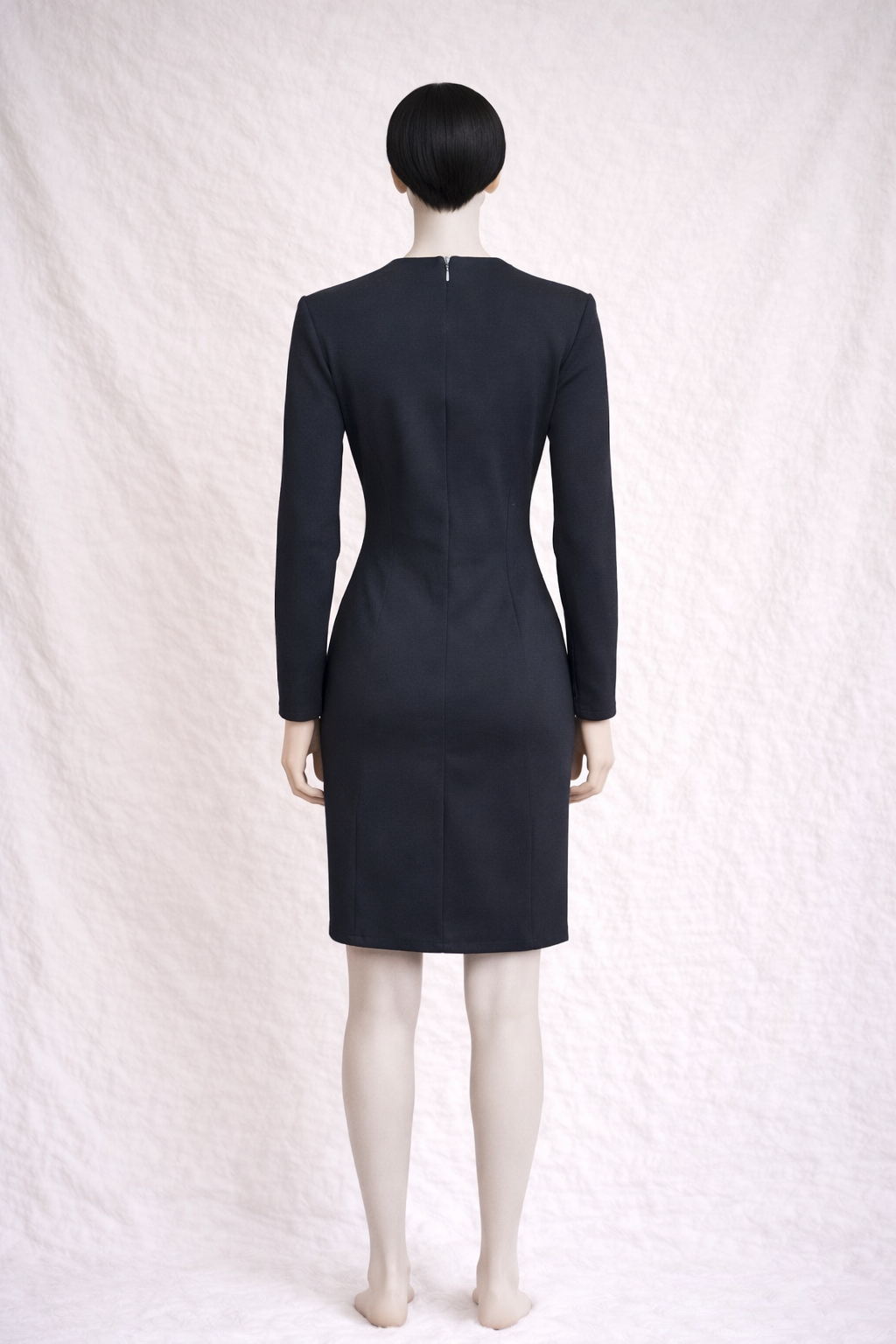 Robe noir ajustée Genevieve Tarka Paris vintage