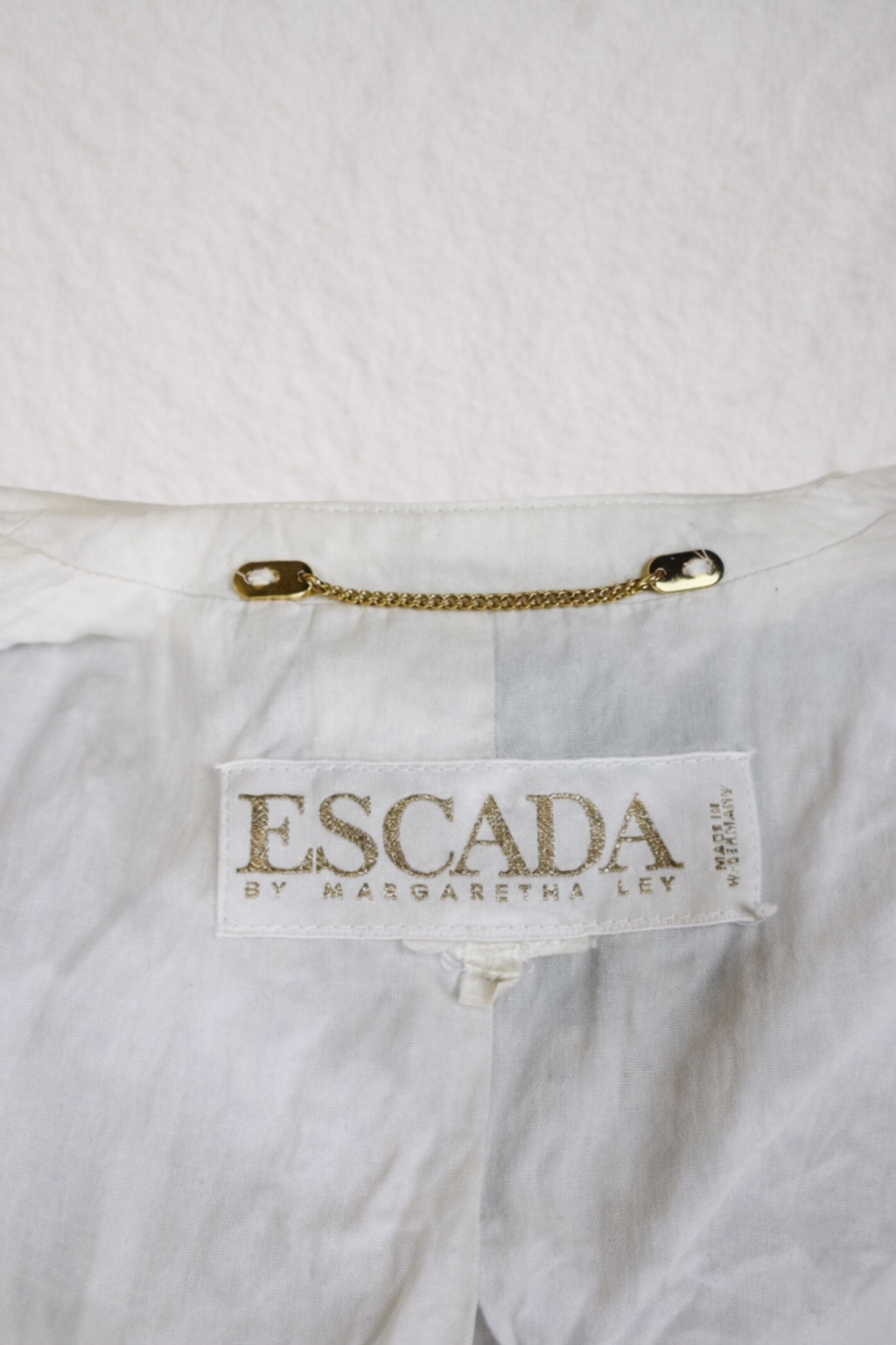 Blazer vintage en coton Escada circa 80