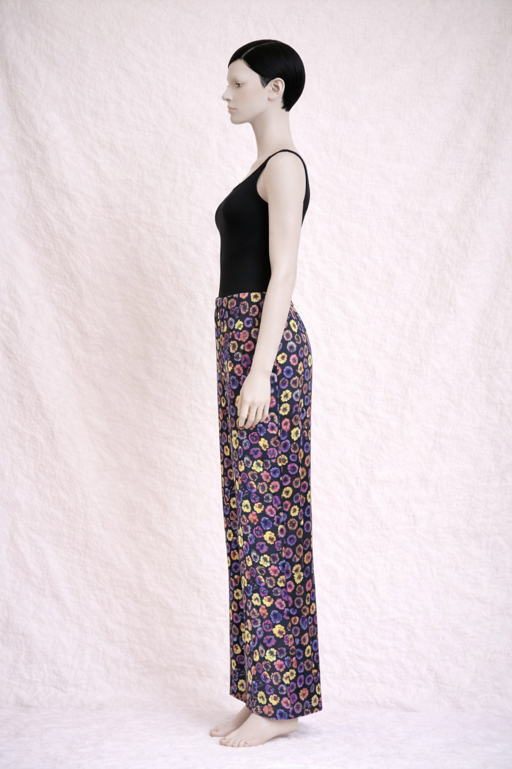 Pantalon en coton fleuri Dries van Noten vintage