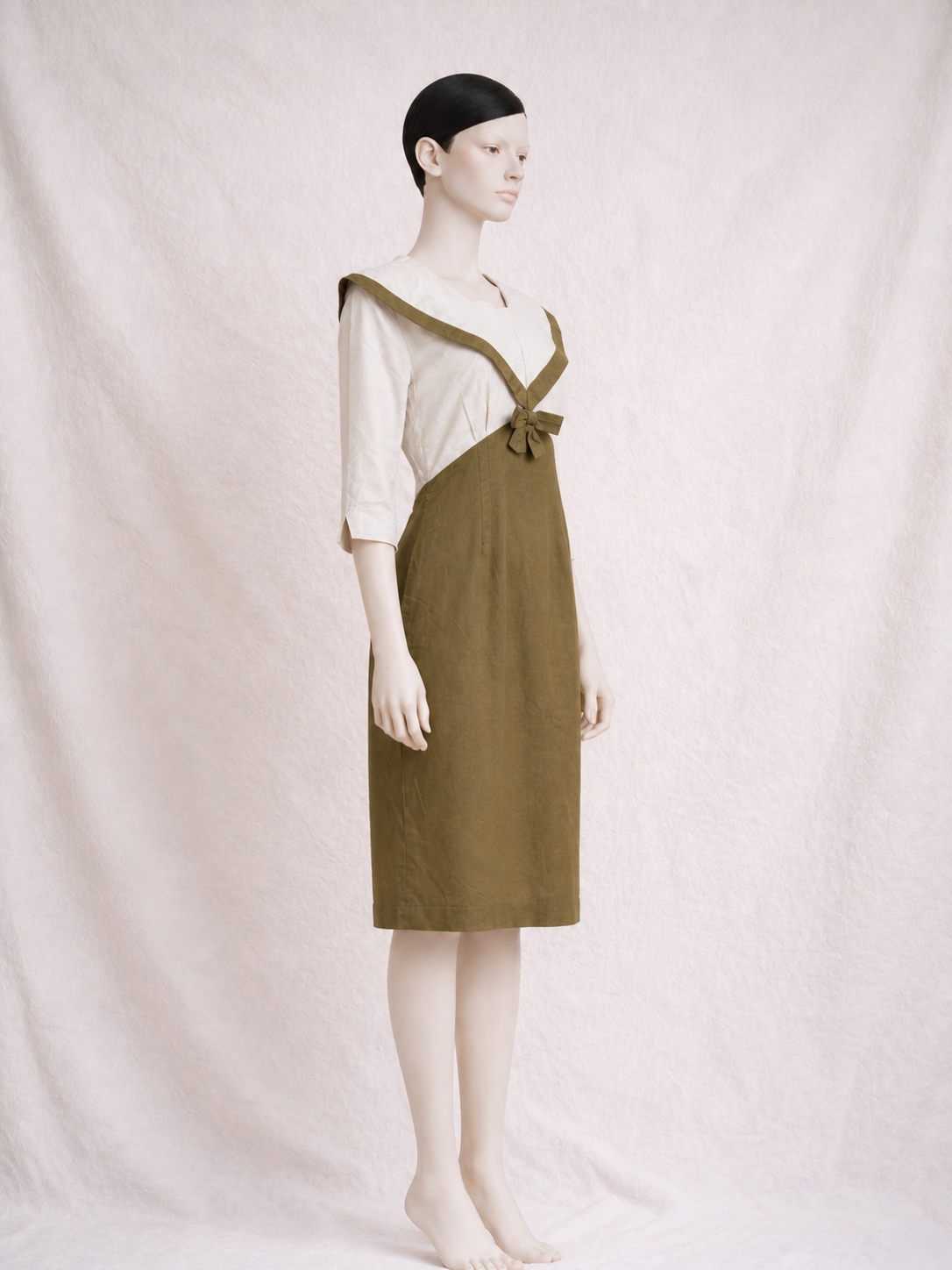 Robe en lin Laura Ashley vintage esprit cruise