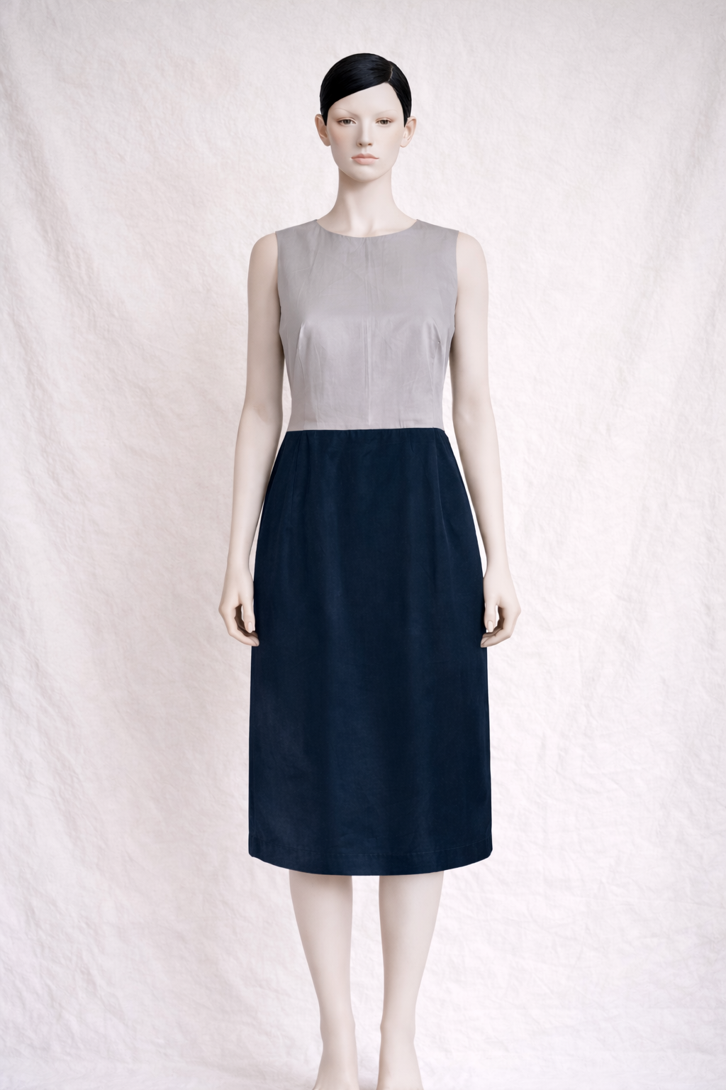Robe bicolore en soie Jil Sander