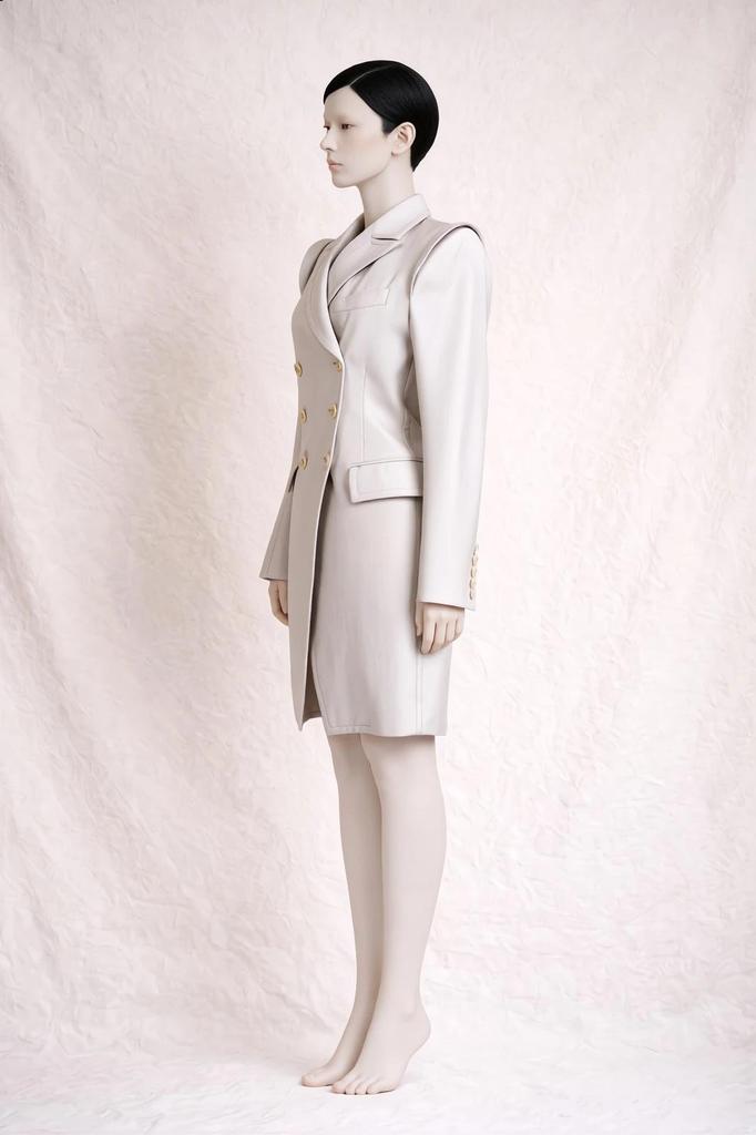 Manteau tailleur authentique Ann Demeulemeester en laine
