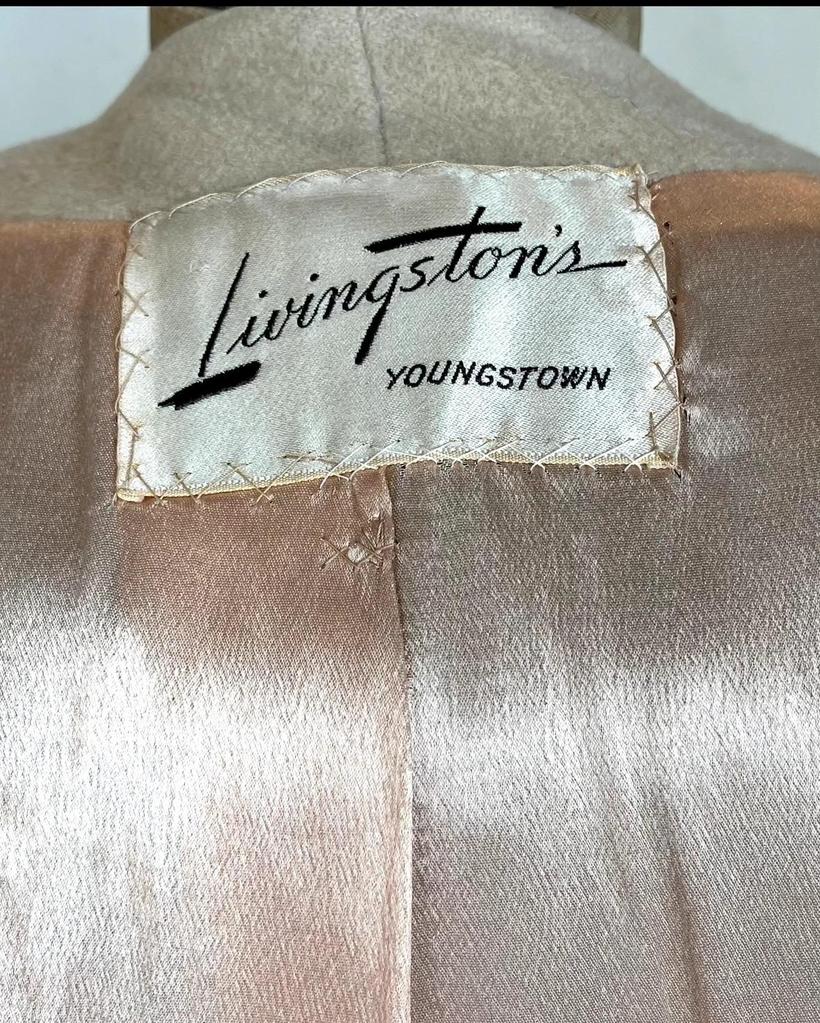 Manteau Forstmann en laine de chameau vintage