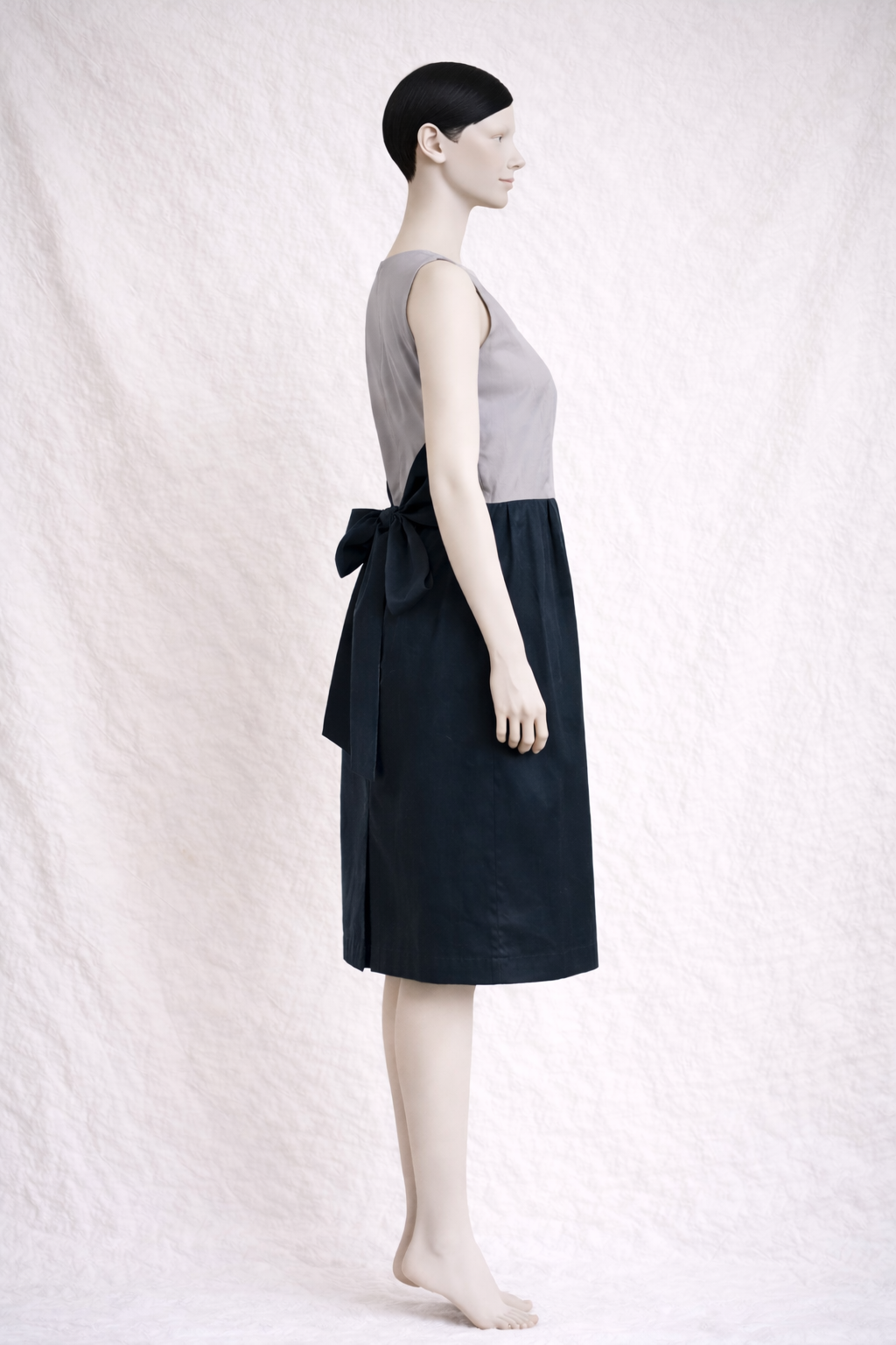 Robe bicolore en soie Jil Sander