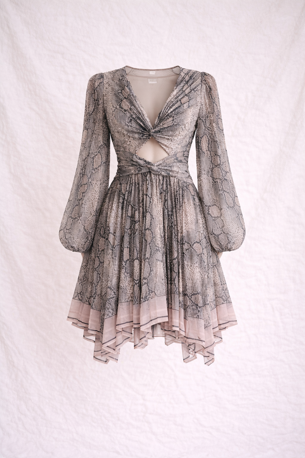 Robe courte Zimmermann à imprimé python authentique