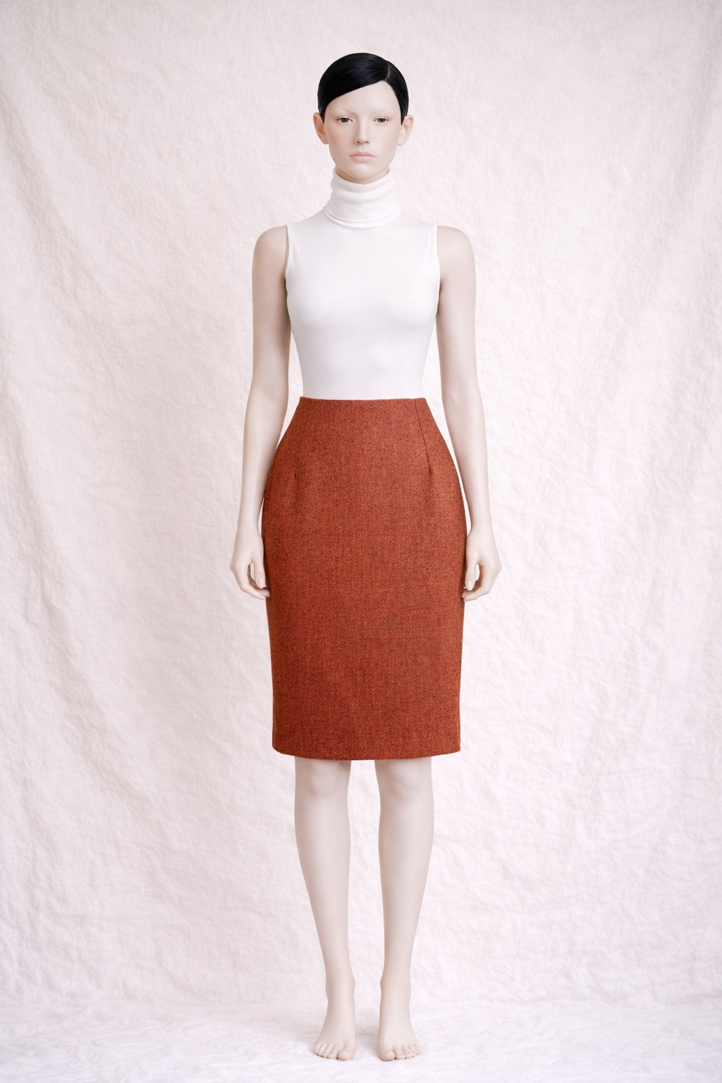 Jupe crayon en laine Nina Ricci Édition Paris vintage authentique