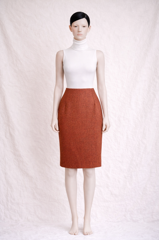 Jupe crayon en laine Nina Ricci Édition Paris vintage authentique