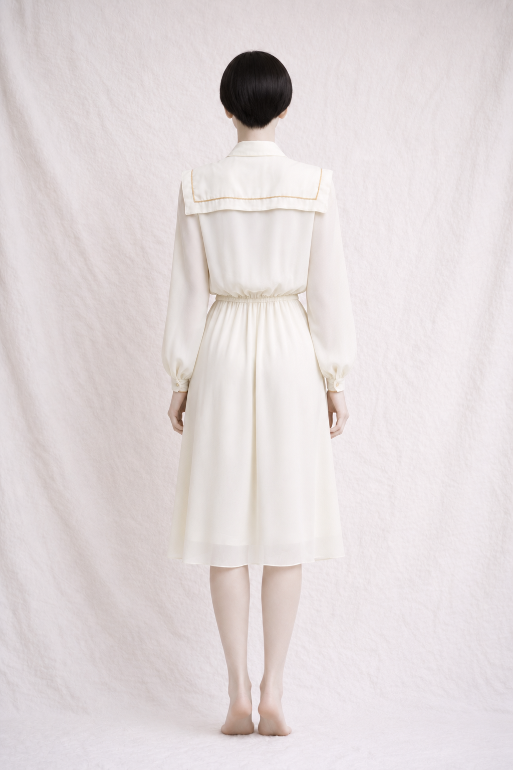 Robe vintage Pierre Cardin Boutique au style cruise romantique des années 70