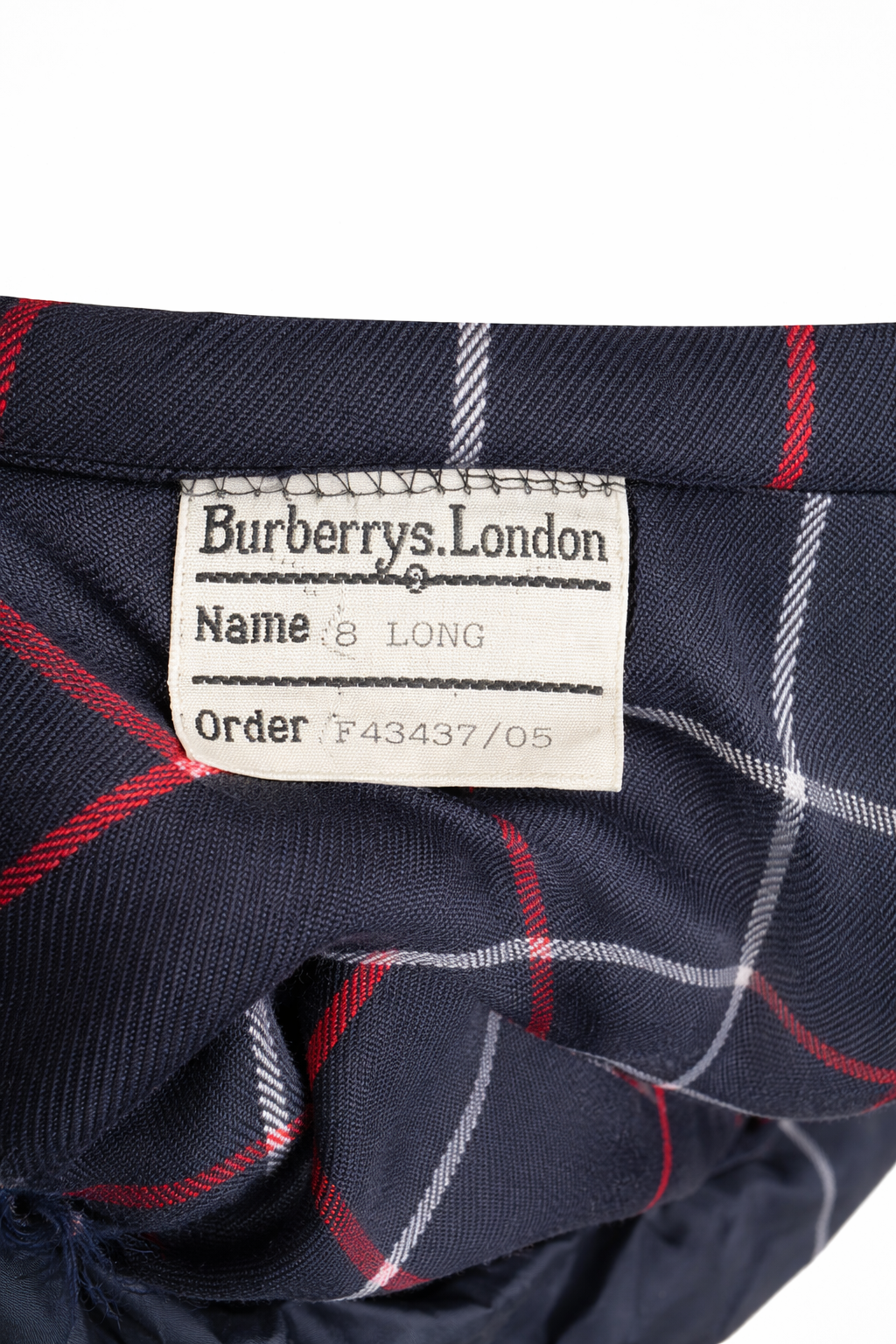Jupe plissée en laine Burberry vintage authentique