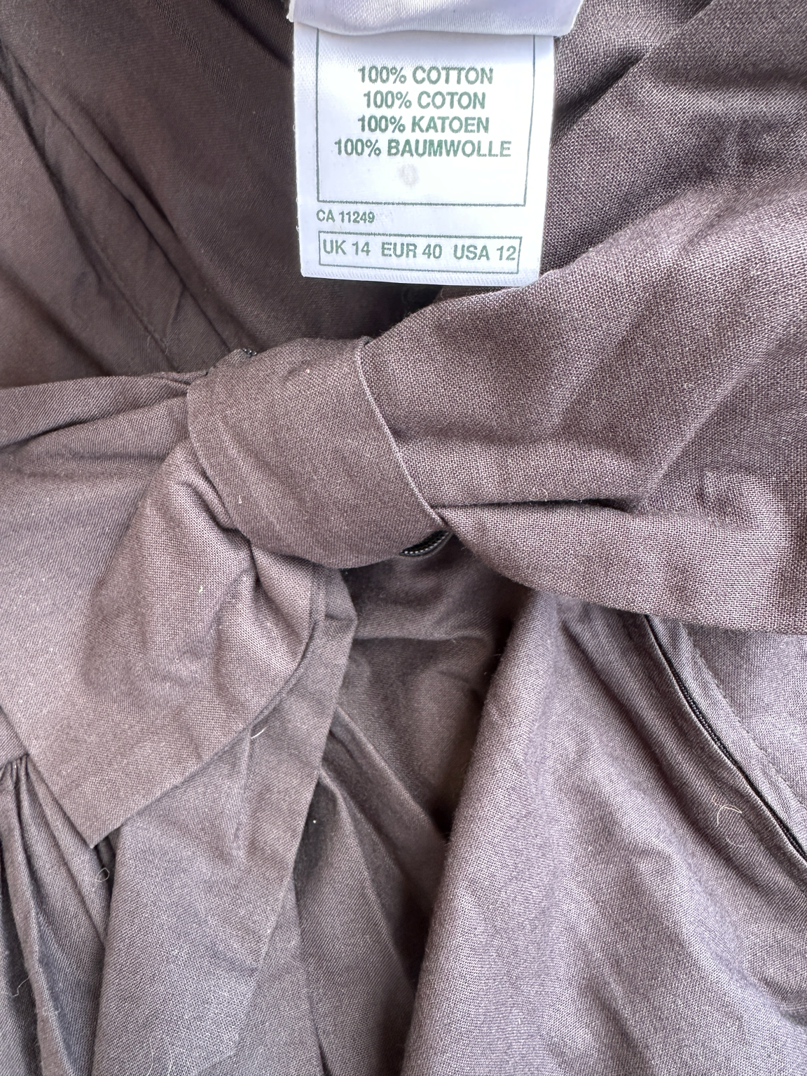 Robe bustier Laura Ashley en coton noir vintage