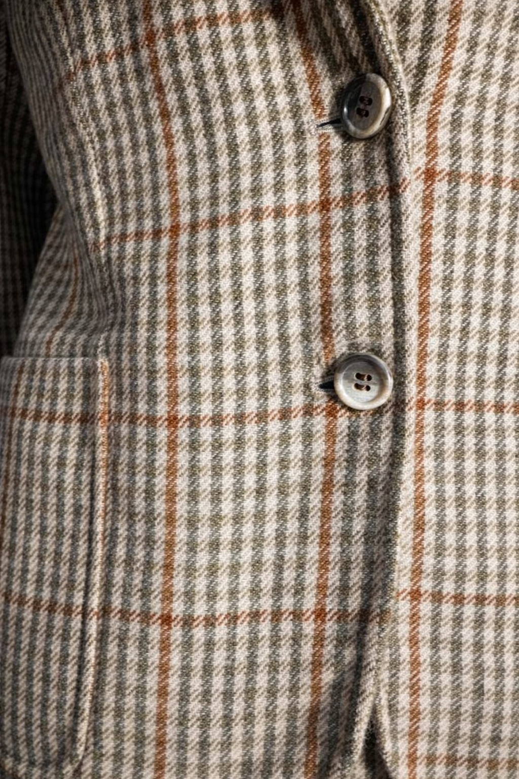 Burberrys authentique ensemble tailleur jupe et blazer en tweed de laine