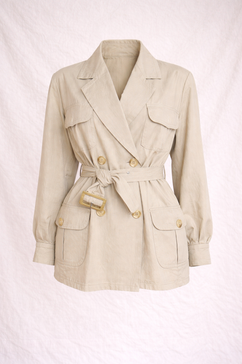 Trench saharienne beige Yves Saint Laurent vintage authentique