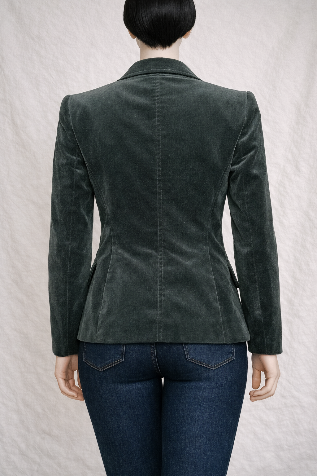 Blazer Gucci en velours vert foncé authentique