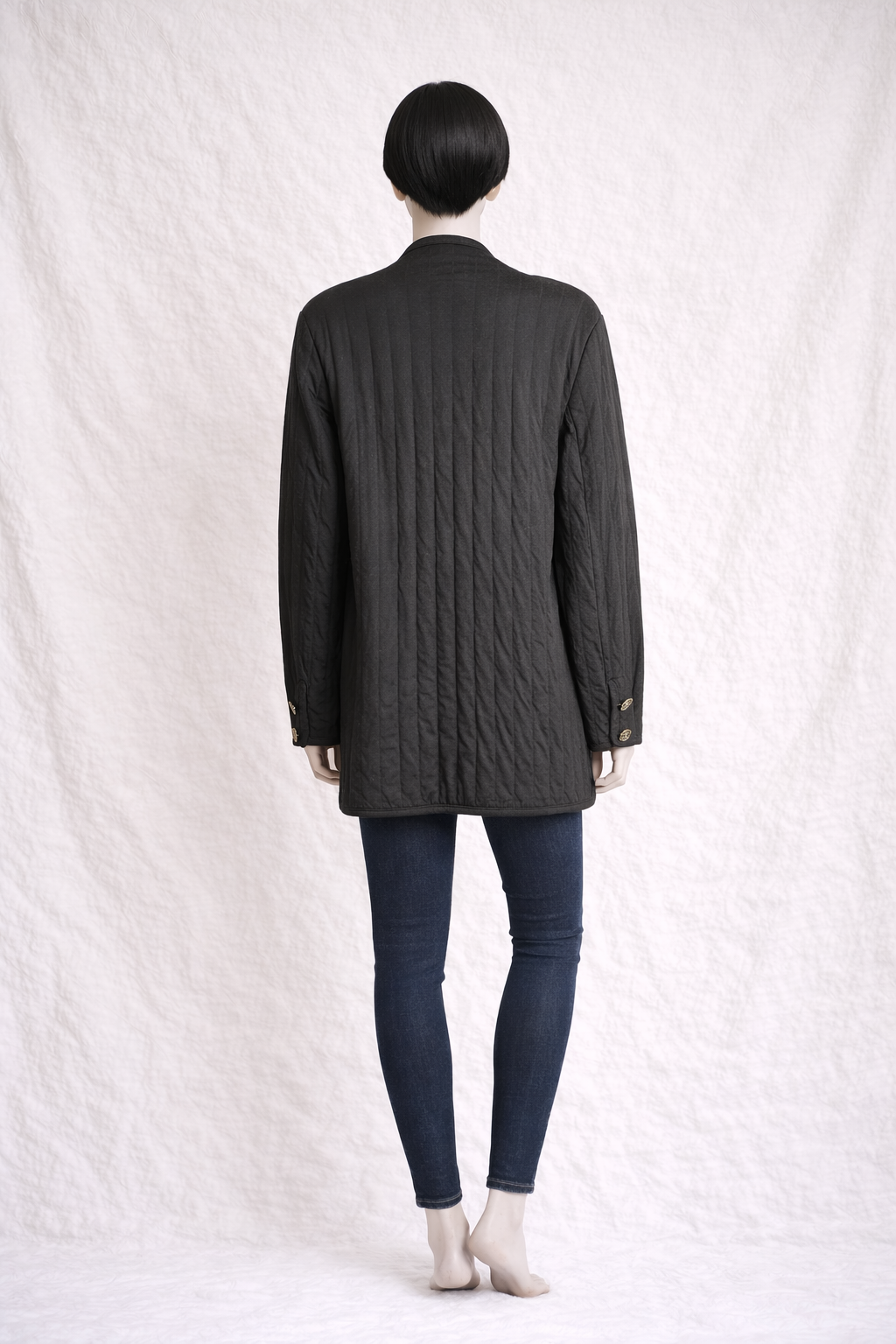 Veste matelassée noir Yves Saint Laurent authentique vintage