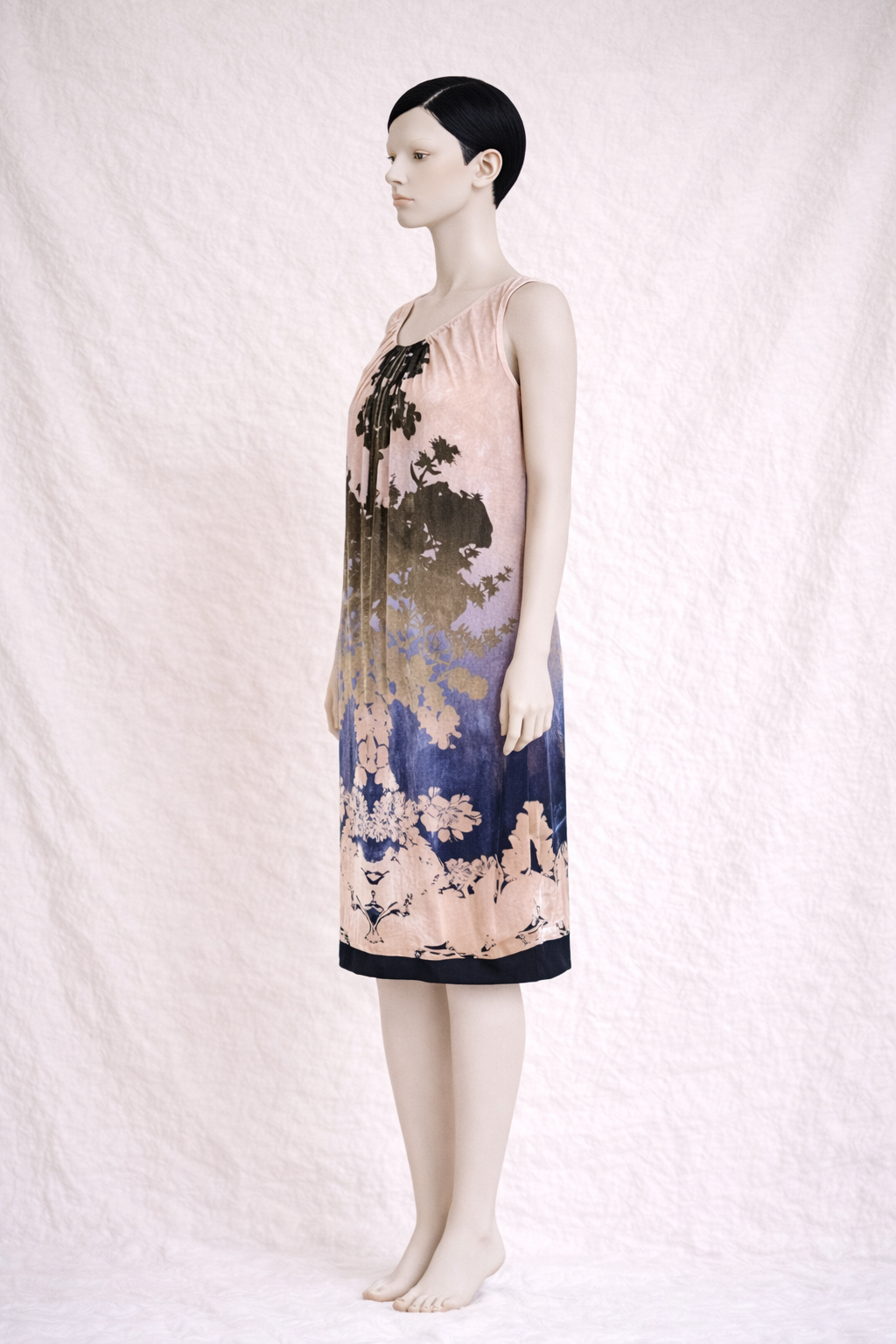 Diane von Furstenberg – Robe en velours de soie imprimé style des années 20