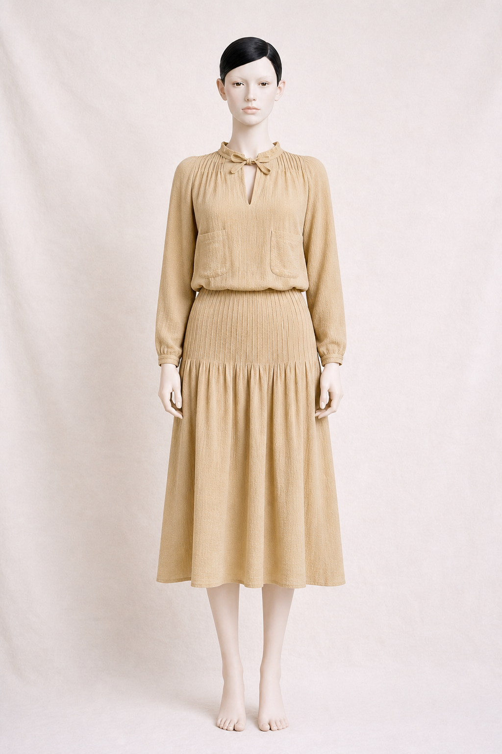 Robe longue bohème Cacharel Paris vintage des années 70