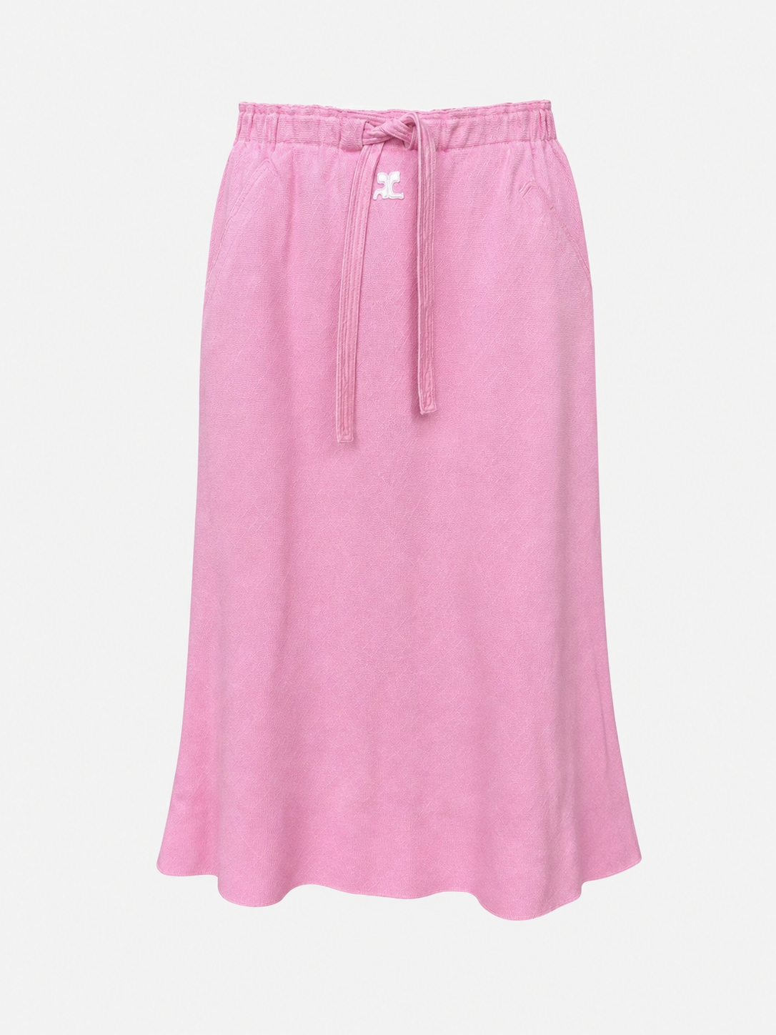 Jupe iconique rose Courrèges Paris vintage authentique