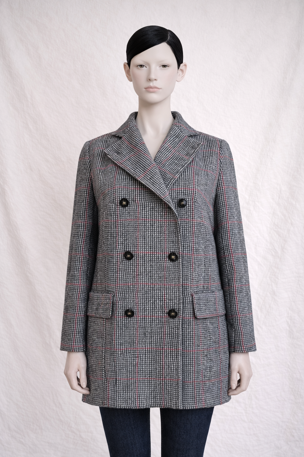 Manteau Vanessa Seward authentique en laine tweed
