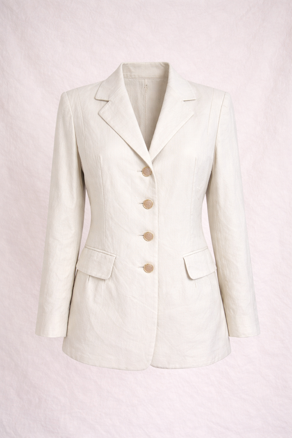 Blazer d'été long en coton Nina Ricci vintage