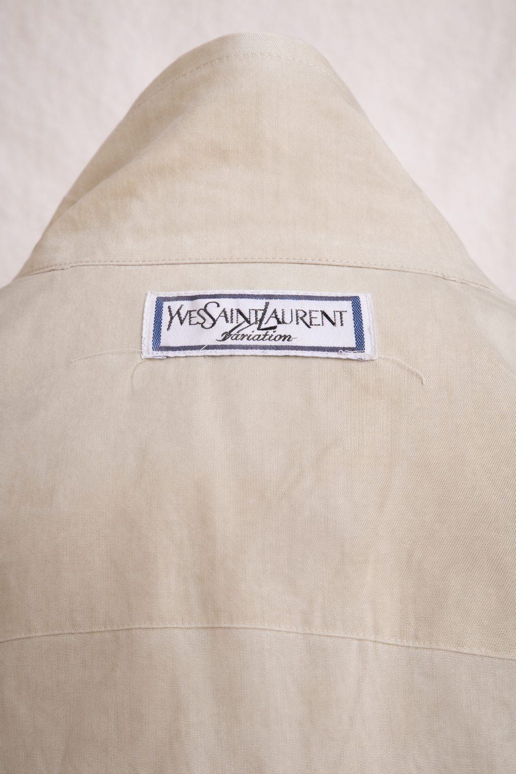 Trench saharienne beige Yves Saint Laurent vintage authentique