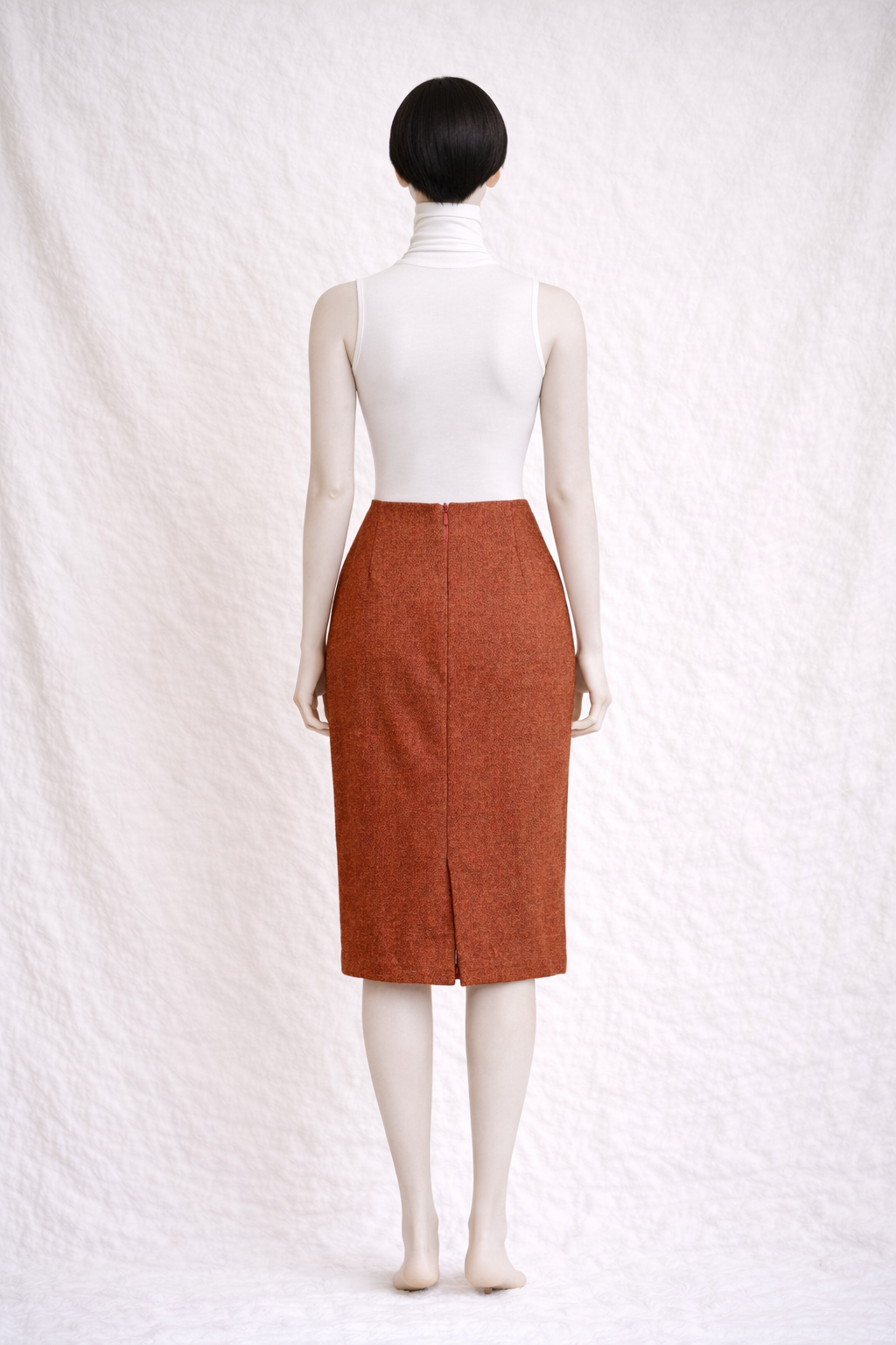 Jupe crayon en laine Nina Ricci Édition Paris vintage authentique