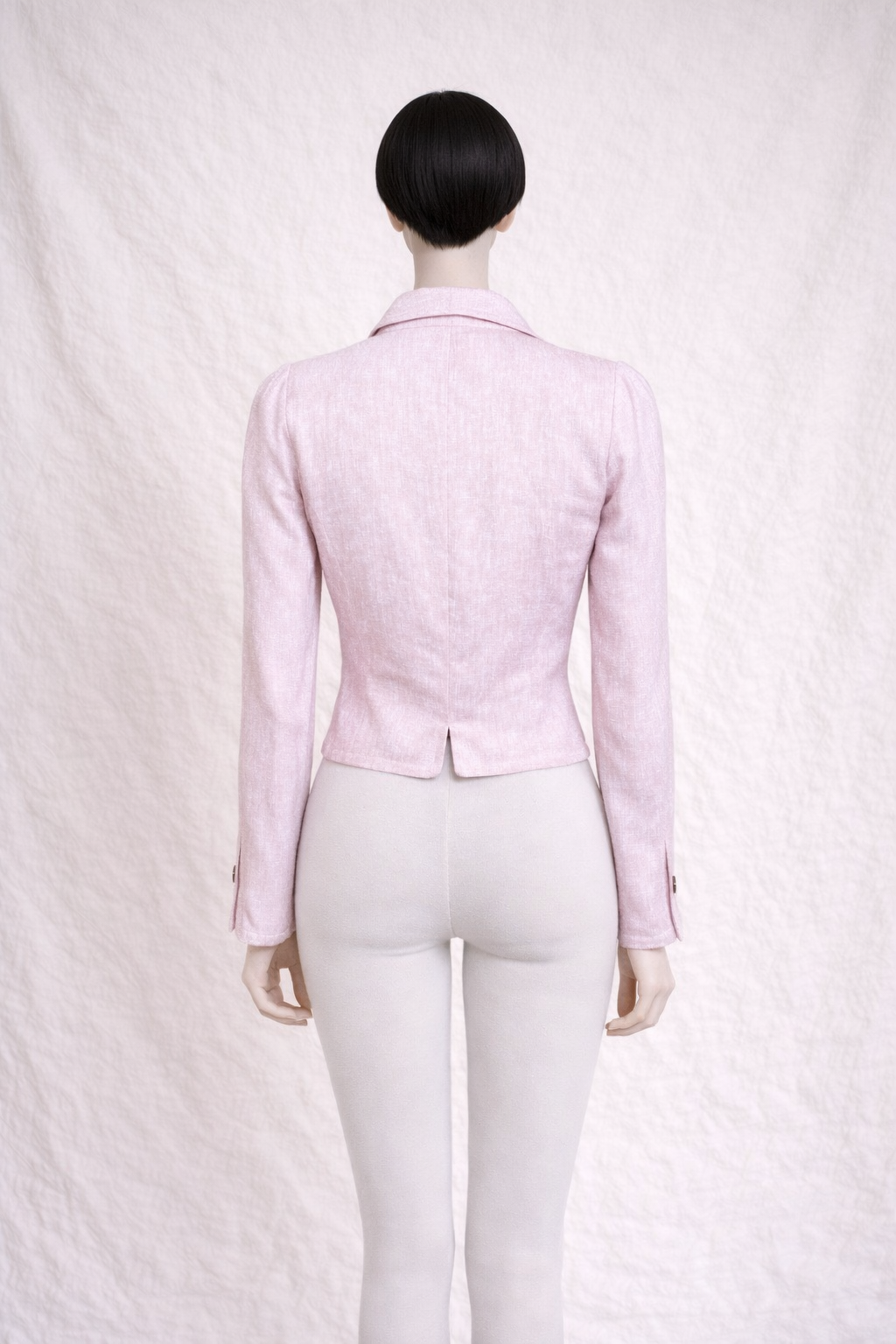 Blazer en lin rose Nina Ricci vintage