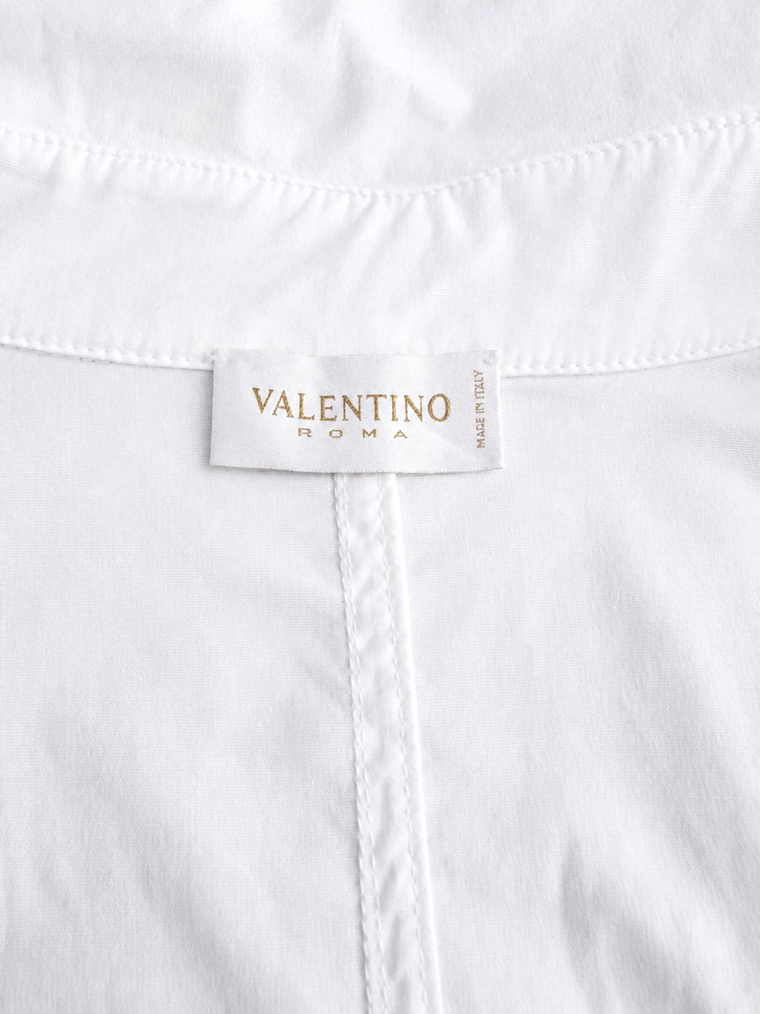 Robe en coton blanc Valentino Roma vintage authentique