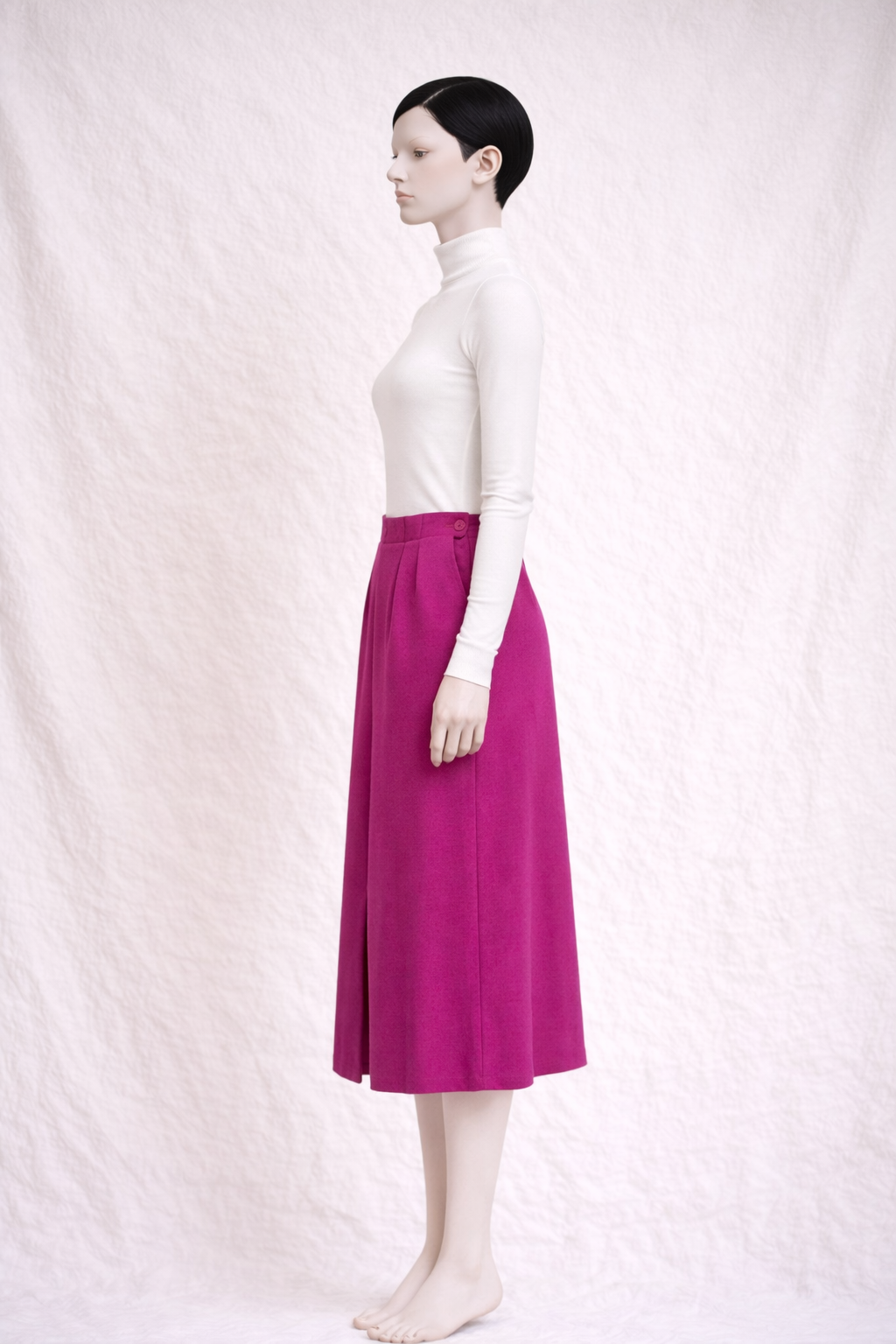 Jupe midi en laine Christian Dior vintage authentique circa 70