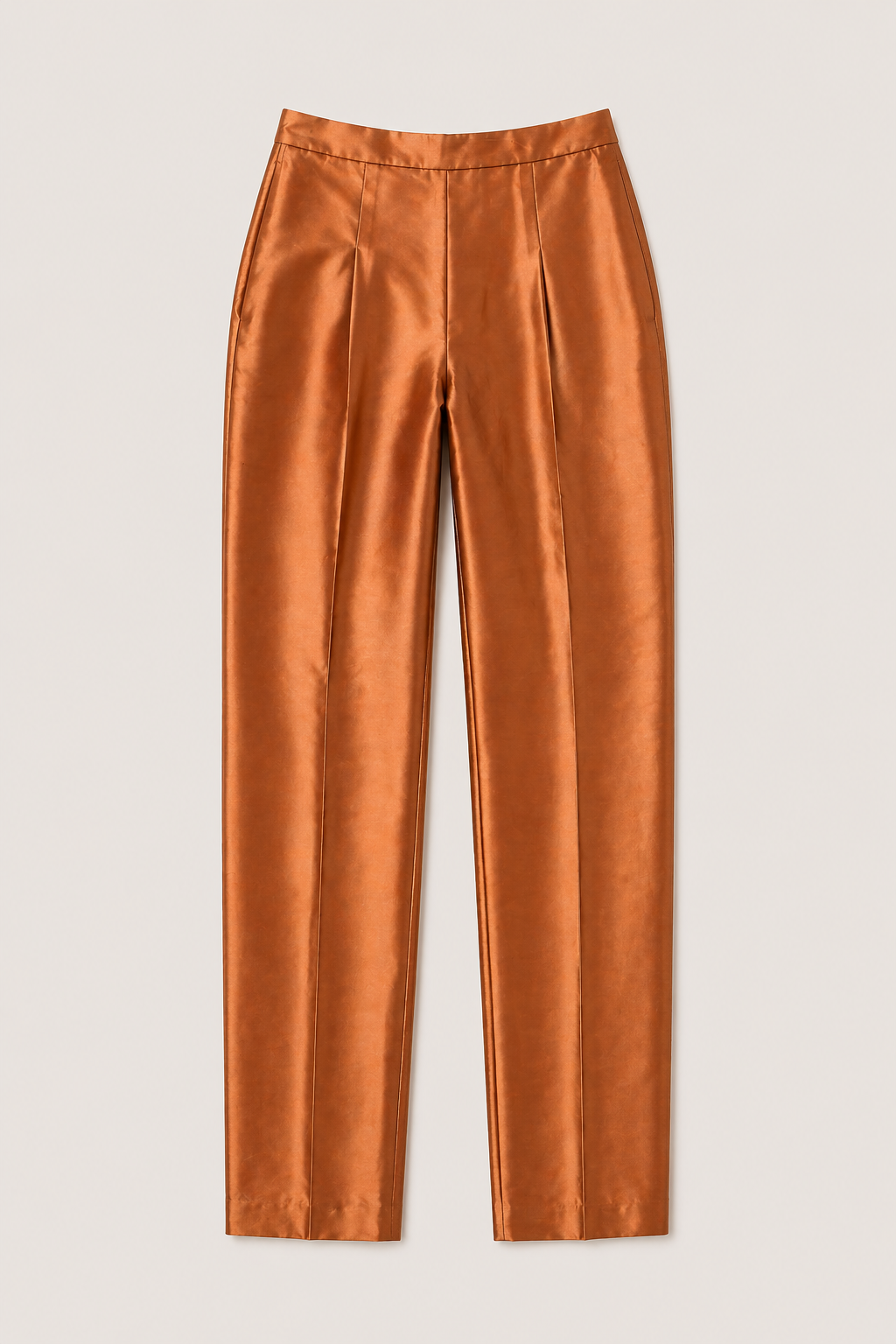 Pantalon Gianfranco Ferré en soie sauvage terracotta neuve