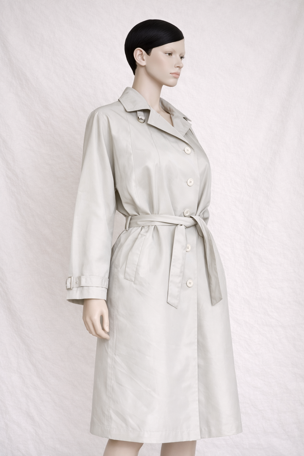 Trench Nina Ricci vintage authentique beige clair