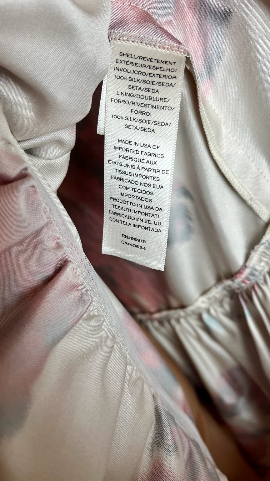 Robe en soie imprimé floral Marc Jacobs Runway