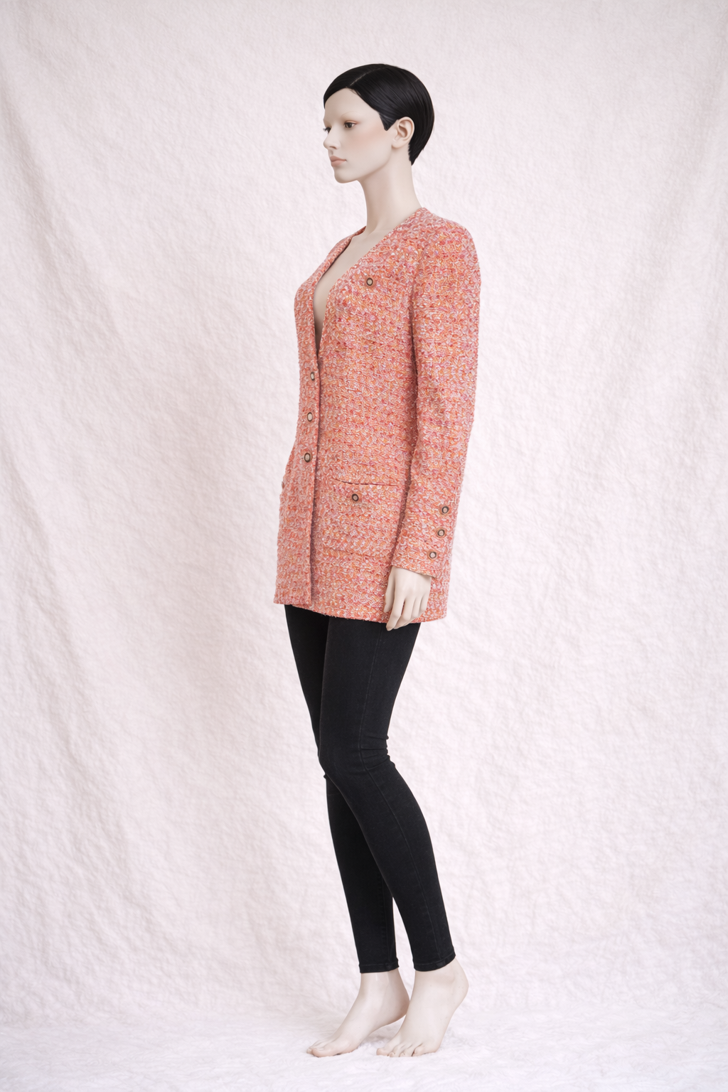 Blazer long en tweed  Jean‑Louis Scherrer Boutique vintage