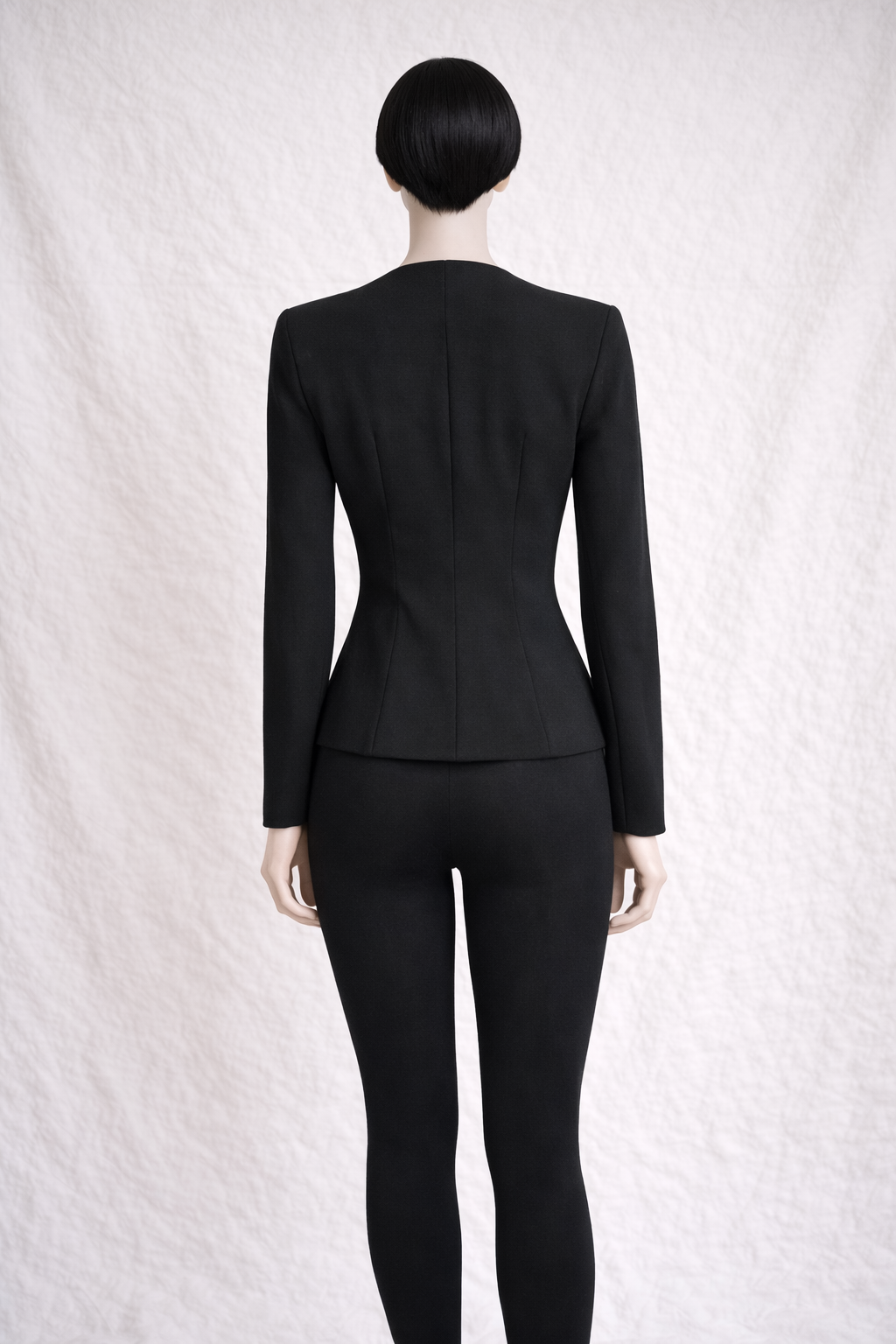 Blazer cintré en laine noir Chantal Thomass vintage
