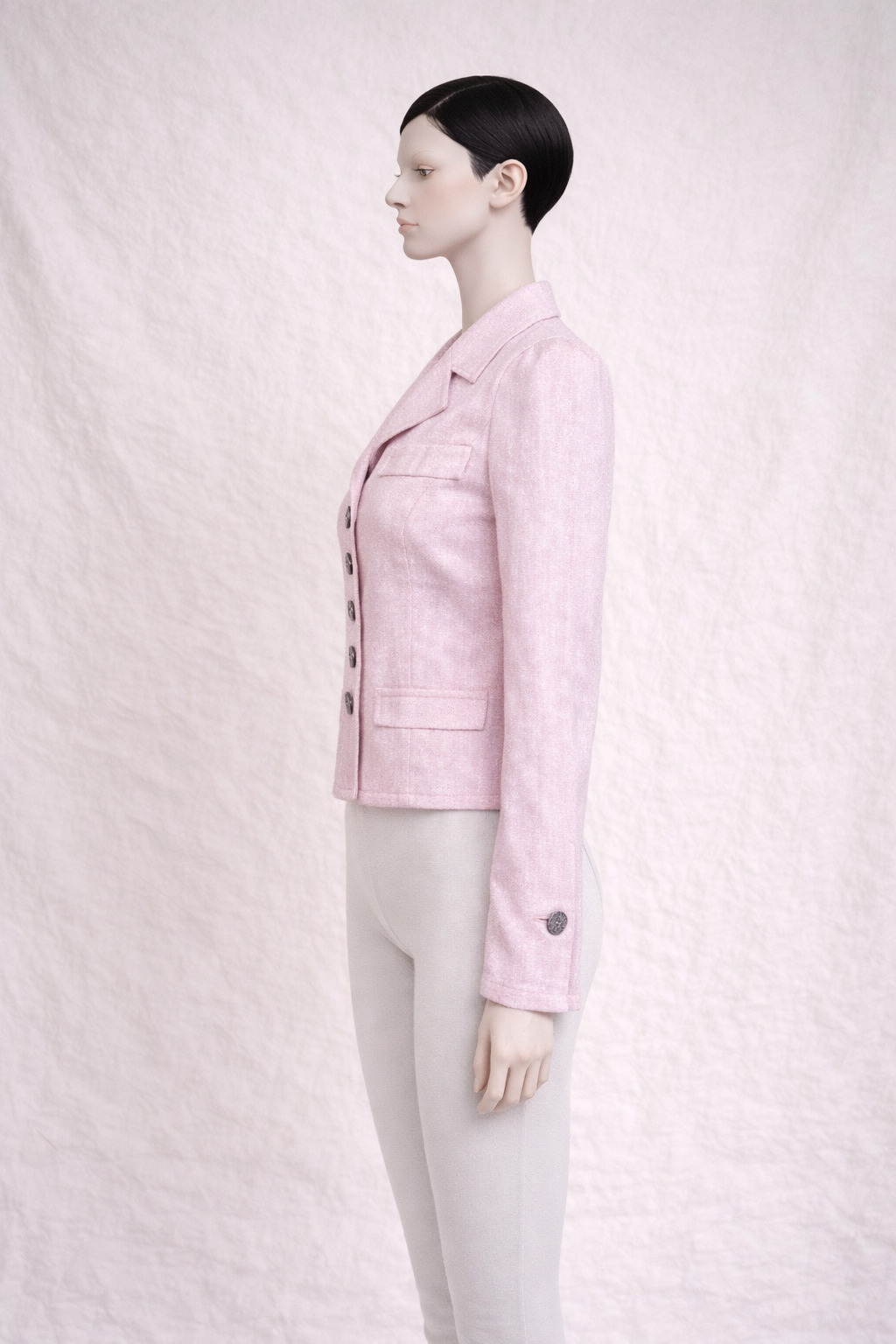 Blazer en lin rose Nina Ricci vintage