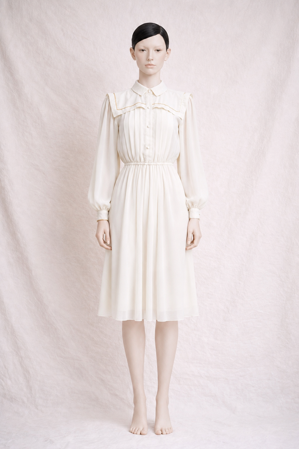 Robe vintage Pierre Cardin Boutique au style cruise romantique des années 70