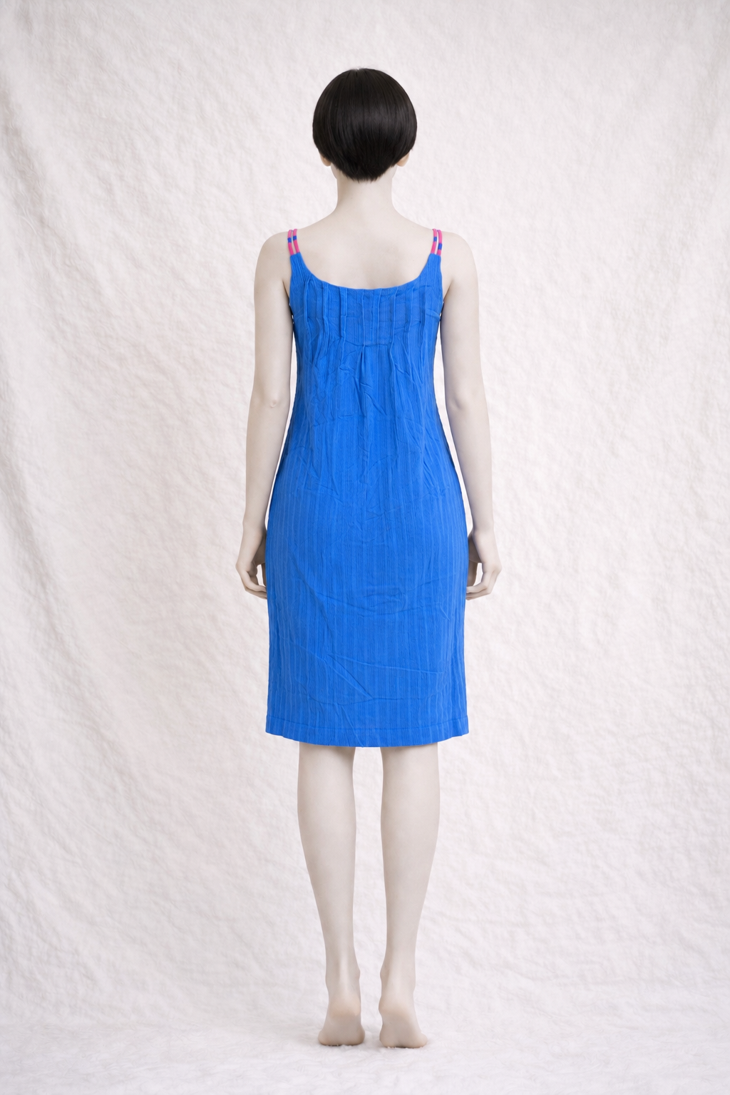 Robe en coton léger bleu Pierre Cardin Paris vintage authentique