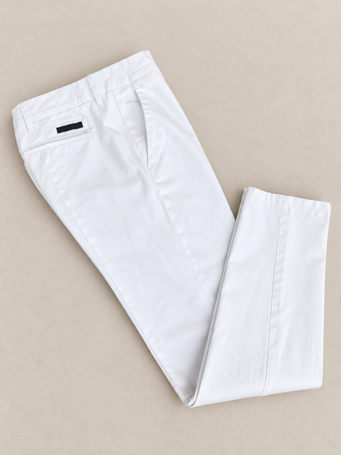 Authentic Vintage White Cotton Trousers by Prada