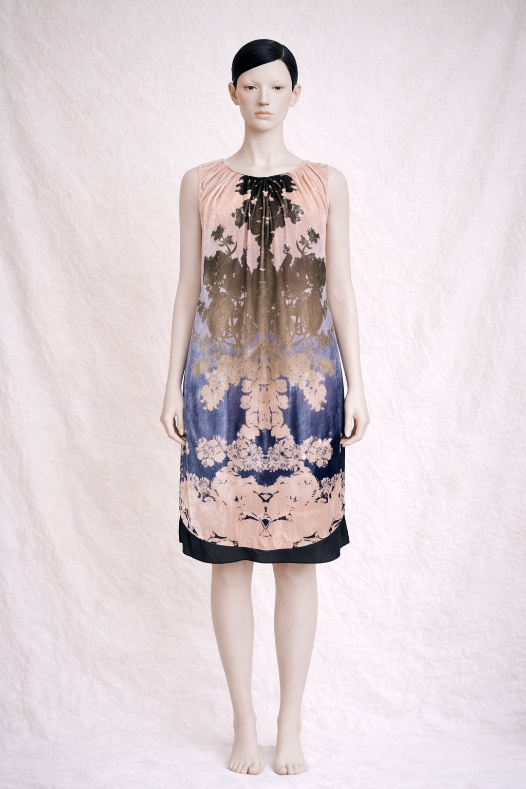 Diane von Furstenberg – Robe en velours de soie imprimé style des années 20