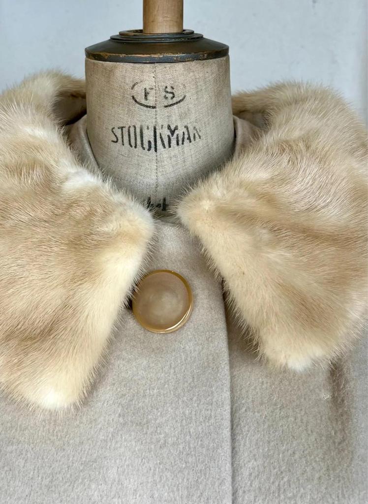 Manteau Forstmann en laine de chameau vintage