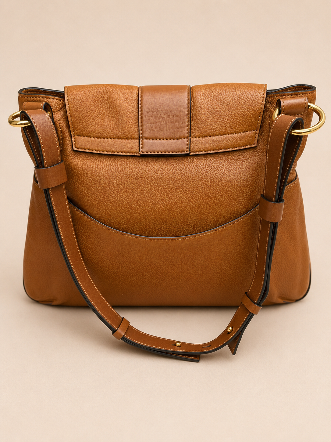 Authentic vintage Chloé camel leather bag