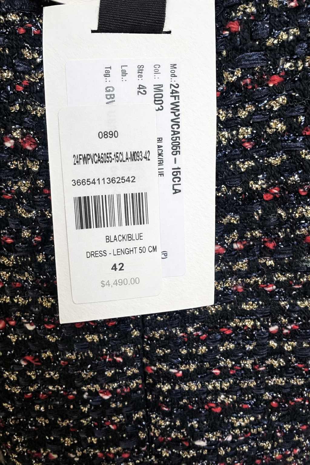 Robe en tweed Giambattista Valli neuve