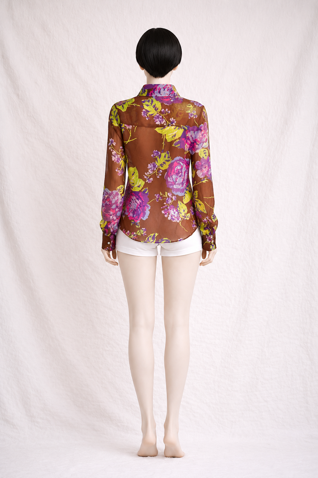Blouse authentique Dolce & Gabbana en mousseline de soie imprimée